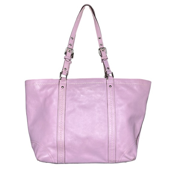 Coach Purple Y2K Leather Tote with Adjustable Straps - Picture 4 of 9